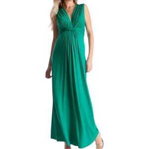 Seraphine Emerald Green Knot Waist Tie Back Maternity Dress size 12